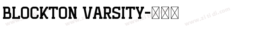 BLOCKTON VARSITY字体转换